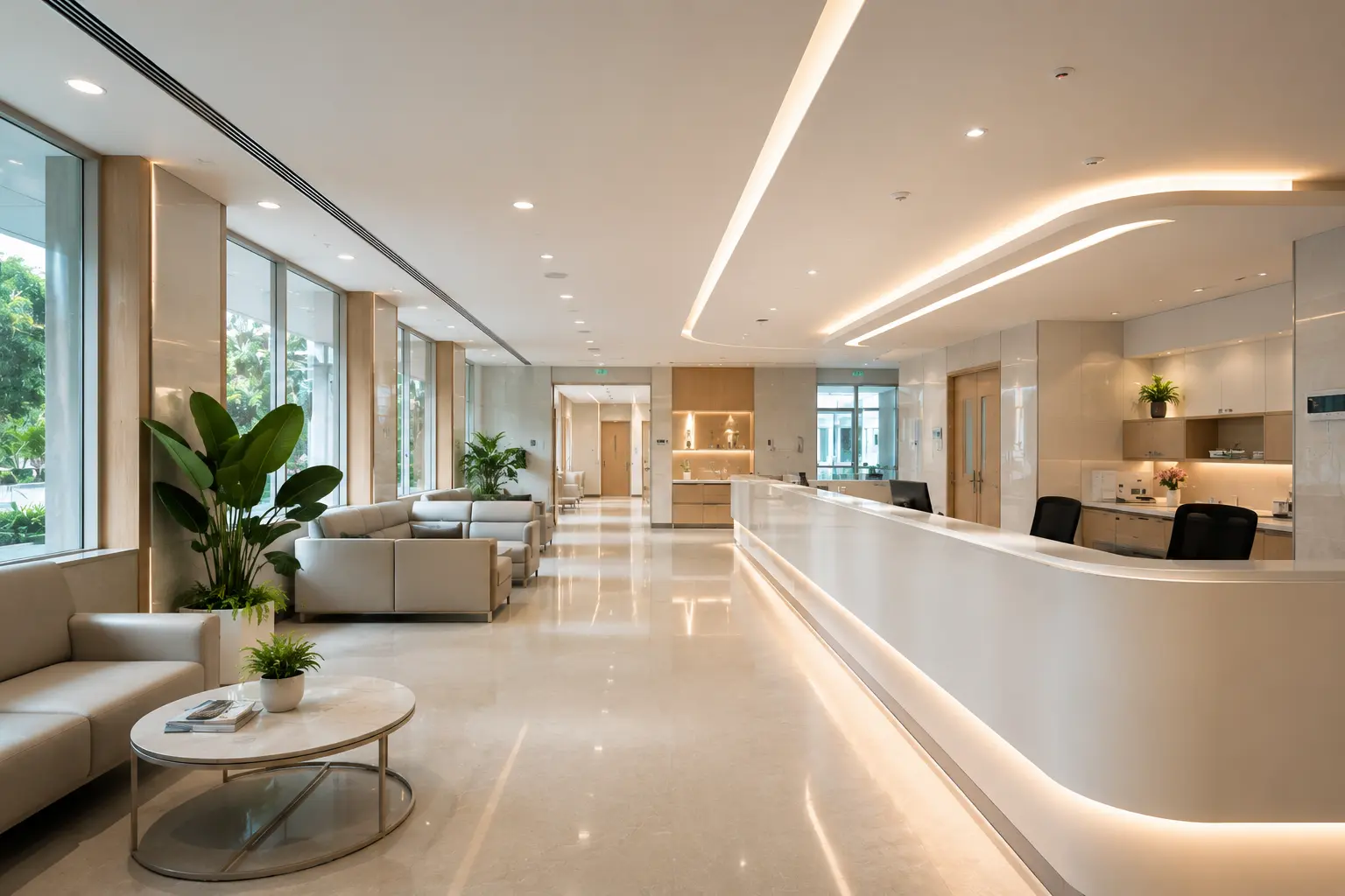 Hospital interior design in Lucknow