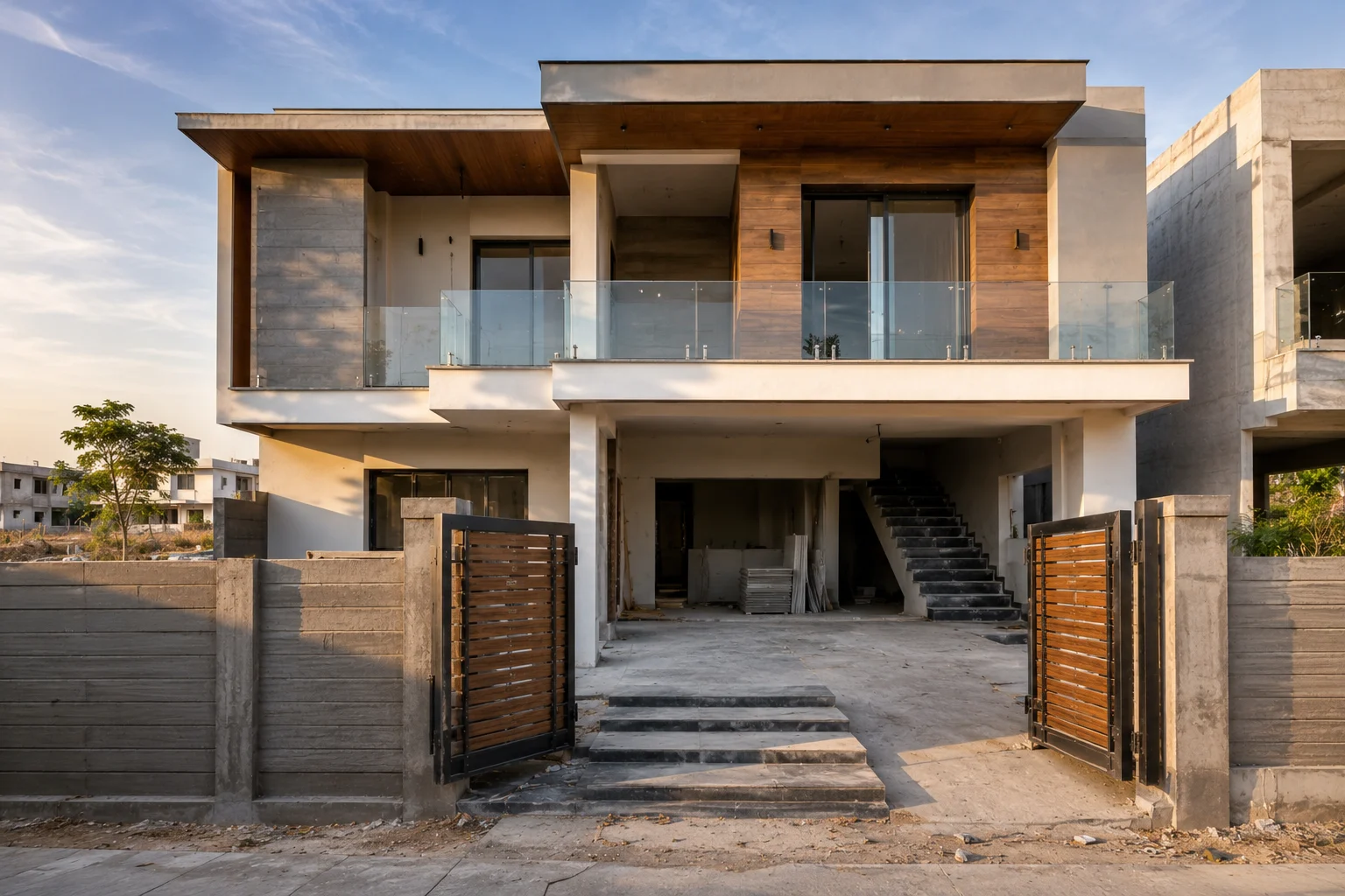 Residential house construction in Lucknow