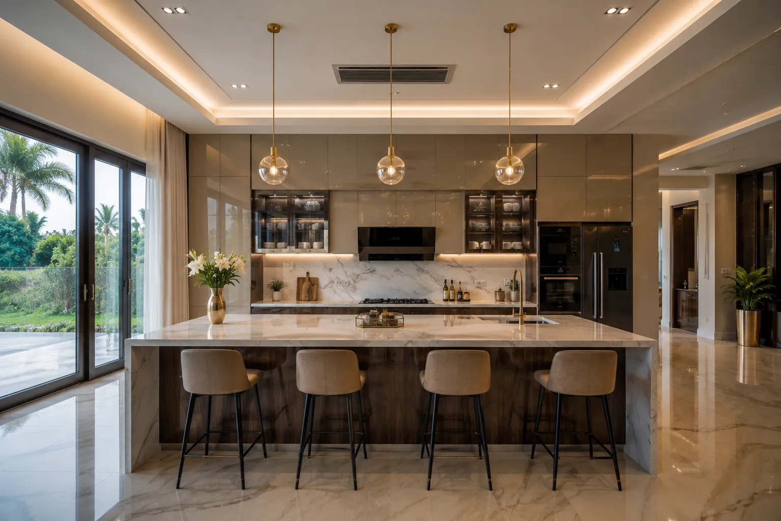 Island Kitchen in Lucknow